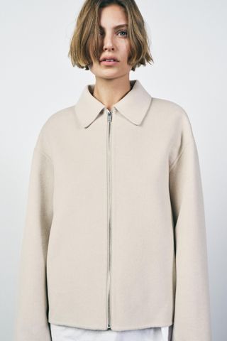 Wool Blend Jacket Zw Collection