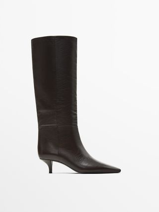 Heeled Leather Boots