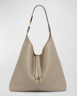 Marcie Hobo Bag in Grained Leather