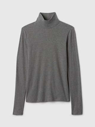 Gap, Grey Long Sleeve Turtle Neck Top