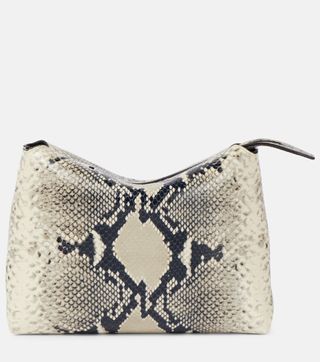 Lina Snake-Effect Leather Crossbody Bag