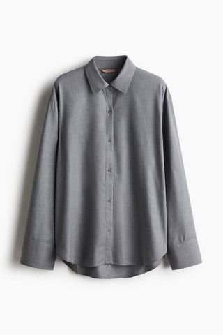 Oversized Lyocell Shirt