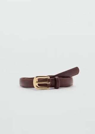 Buckle Skinny Belt - Women | Mango United Kingdom