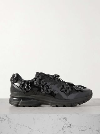 + Cecilie Bahnsen Gel-Terrain Embellished Rubber-Trimmed Mesh Sneakers