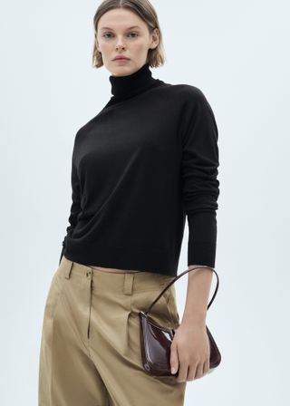 Fine-Knit Turtleneck Sweater - Women | Mango United Kingdom