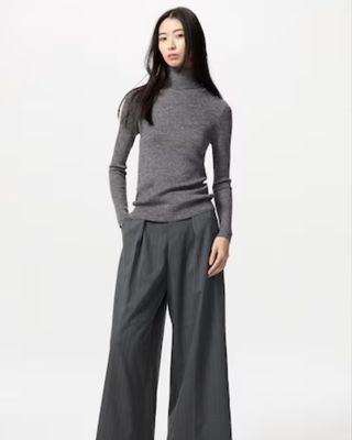 Merino Ribbed Turtleneck Jumper