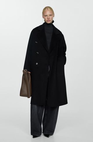 Picarol Oversize Double Breasted Wool Blend Coat