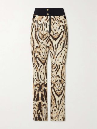 Maren Rubber-Trimmed Printed Ski Pants