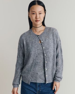 Ghost, Sadie Pointelle Knit Cardigan