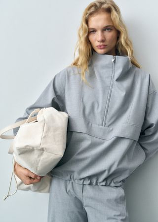 Oversized Parka With Zipper - Women | Mango Usa