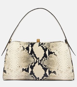 Cate Snake-Effect Leather Shoulder Bag