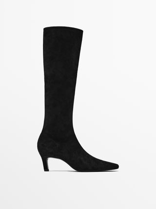 Massimo Dutti, Stretch High-Heel Boots