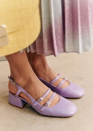 Paula Babies - Lilac Varnish - Goat Leather - Sézane