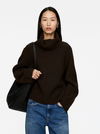 Roll-Neck Wool Jumper