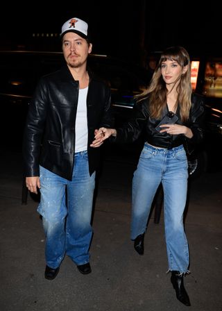 Cole Sprouse and Ari Fournier wear jeans.