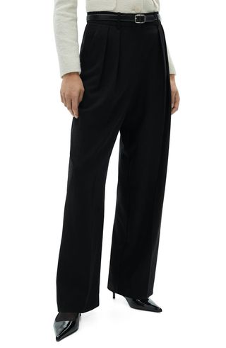 Pleated Wide Leg Pants