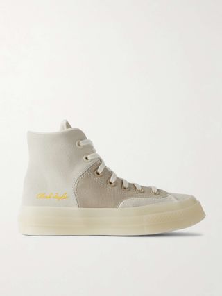 Chuck 70 Marquis Canvas-Trimmed Suede Sneakers