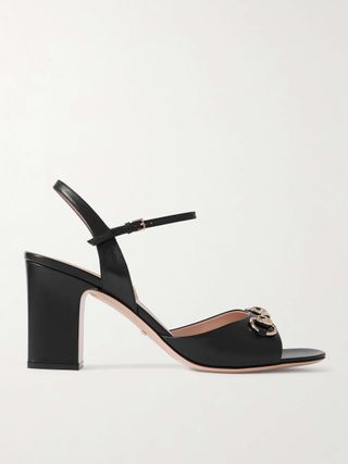 Lady Horsebit-Detailed Leather Sandals