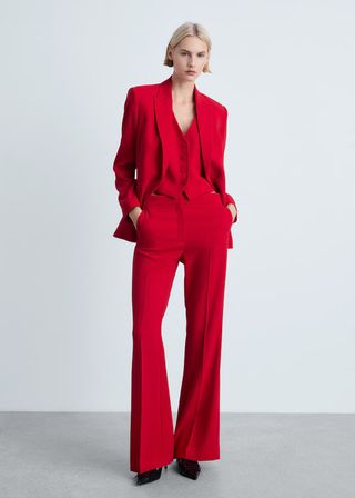 Wideleg Suit Trousers - Women | Mango United Kingdom