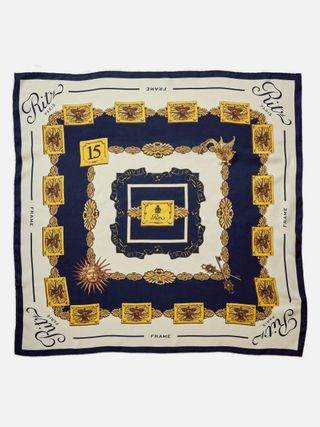 Ritz Silk Scarf -- Cream Multi