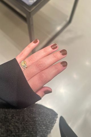 Bio Sculpture manicure on beauty director, Shannon Lawlor