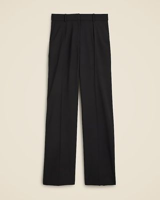 High-Rise Portia Pant in Italian Bi-Stretch Wool Blend