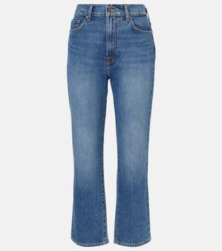 Logan Stovepipe High-Rise Straight Jeans