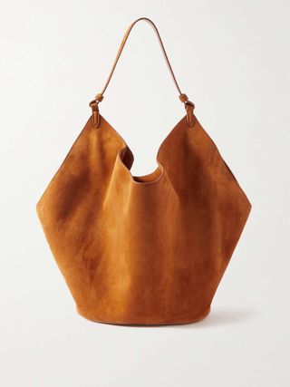 Lotus Medium Suede Tote