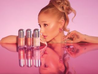 Ariana Grande with new R.E.M. Beauty launches