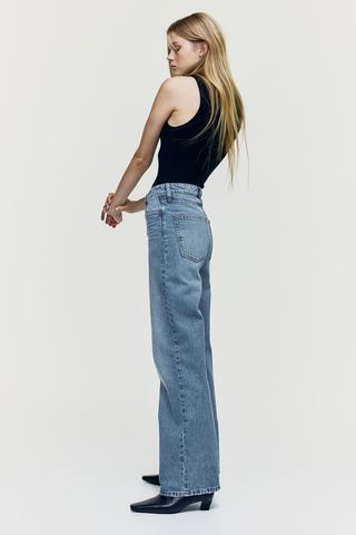 Ava Ultra High Rise Wide Leg Jeans