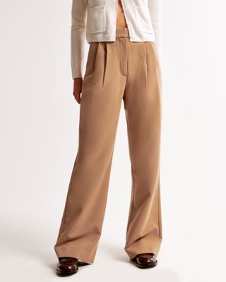 A&f Sloane Tailored Wide Leg Pant