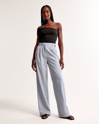 A&f Sloane Tailored Wide Leg Pant