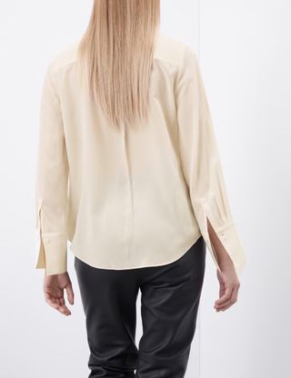 Pure Silk Collared Shirt