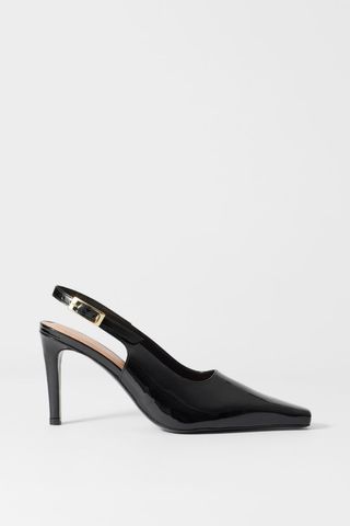 Patent Leather Slingback Pumps