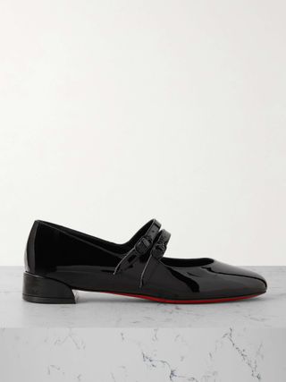 Sweet Jane Patent-Leather Flats