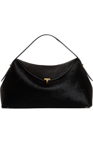 T-Lock Genuine Calf Hair Top Handle Bag