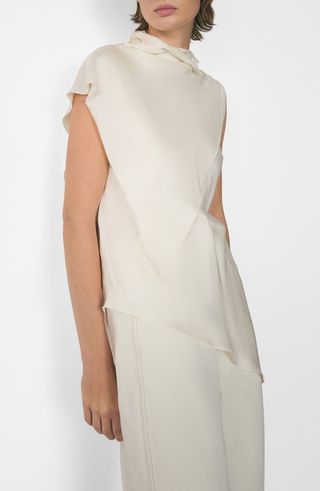 Asymmetric Satin Top