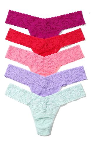 Holiday Assorted 5-Pack Low Rise Thongs