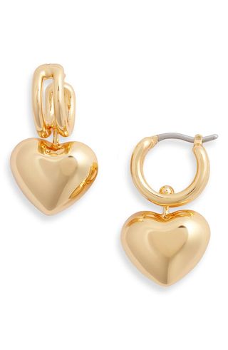 Puffy Heart Drop Earrings