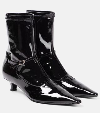 Cyd Patent Leather Ankle Boots