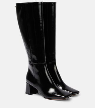 55 Patent Leather Knee-High Boots