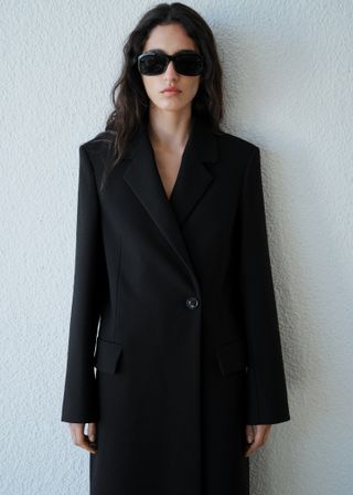 Long Structured Wool Coat - Women | Mango Usa