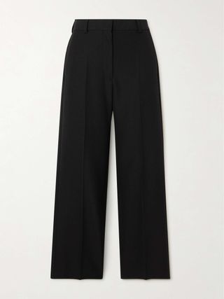 Recycled-Crepe Straight-Leg Pants