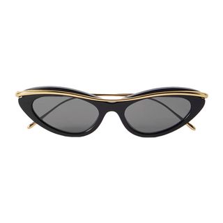 LOEWE EYEWEAR, Cat-Eye Gold-Tone and Acetate Sunglasses