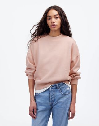 MW, Relaxed Mockneck Sweatshirt