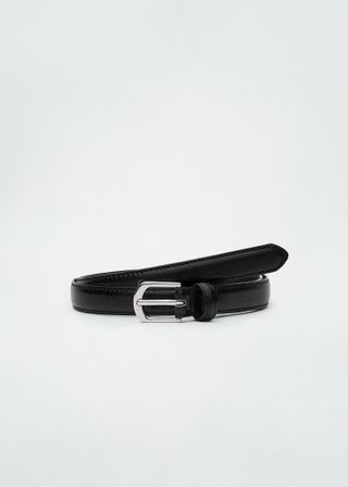 Leather Skinny Belt - Women | Mango Usa