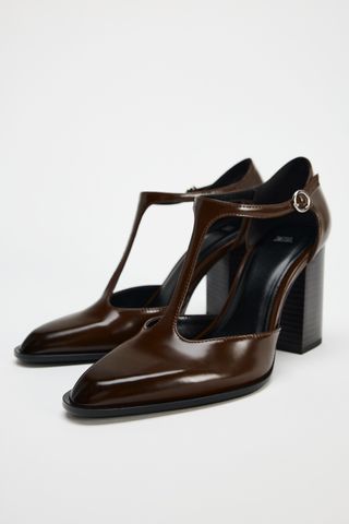 Heeled Pump With Strap