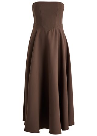 Ultimate Muse Strapless Jersey Midi Dress