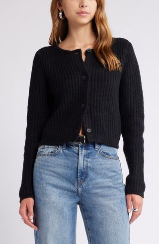 Cropped Fisherman Cardigan