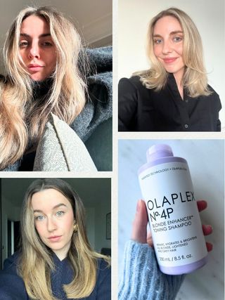 Who What Wear UK editors testing the best purple shampoos